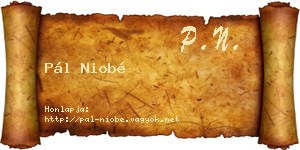 Pál Niobé névjegykártya